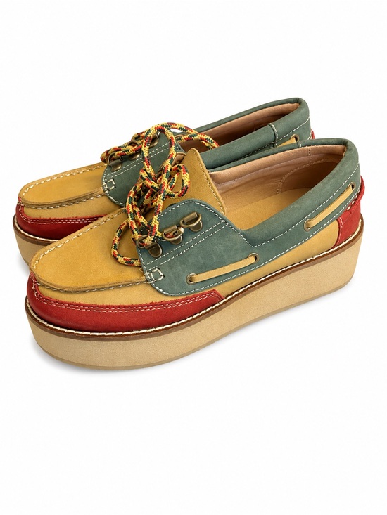 Steve Madden Shoes - Steve Madden Benett Multicolor Platform Boat Shoes NWT